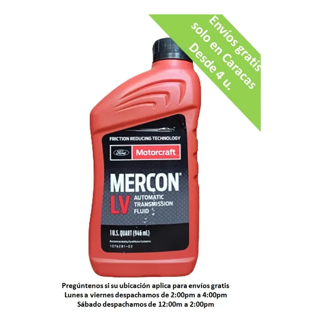 Mercon Lv Motorcraft Original 946ml