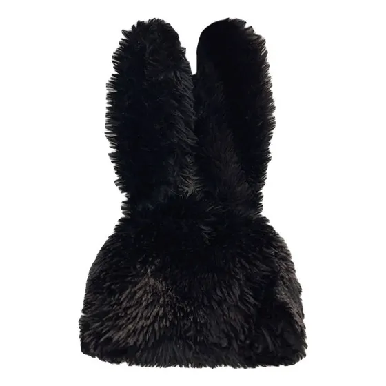 Gorro De Conejo De Orejas Largas De Peluche Grueso Y Cálido