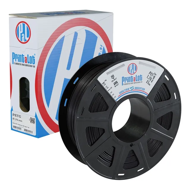 Filamento 3d Petg 1.75mm X 1kg Printalot Color Negro