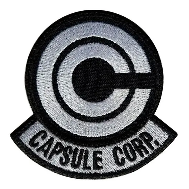 Parche Capsule Corp Azul O Negro, Dragon Ball, Goku Anime