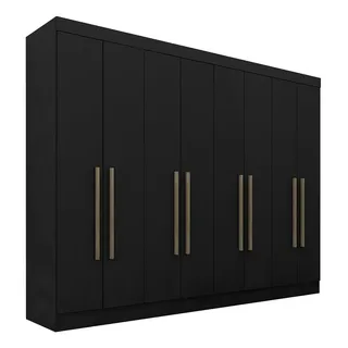 Guarda Roupa Casal 8 Portas Natasha Preto M Arapongas Cor Preto Fosco Guarda Roupa Casal 8 Portas Natasha Preto M Arapongas Cor Preto Fosco