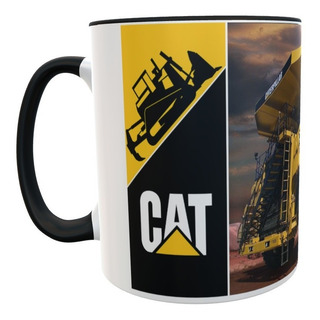 Taza Construccion Caterpi Negra Taza Construccion Caterpi Negra