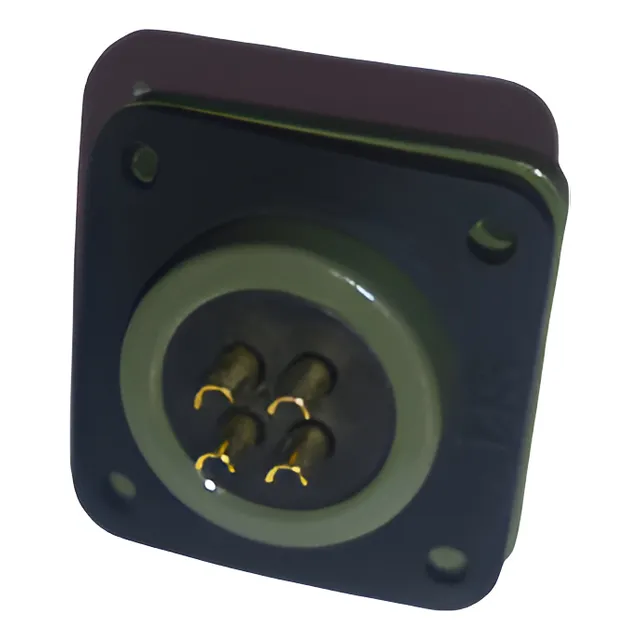 2 Socket Conector Militar Tipo Amphenol 14s-2 Macho 4 Pines 