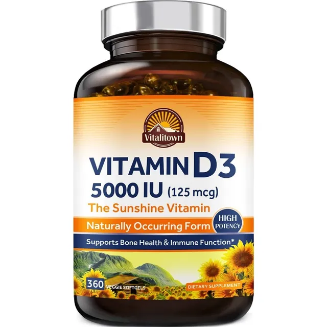 Vitamina D3 5000 Iu Vitalitown - Un - Unidad A $599