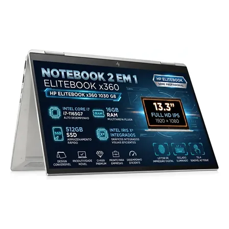 Hp Elitebook X360 1040 G8 Core I7 1165g7 16gb 512gb 13 Touch Prateado