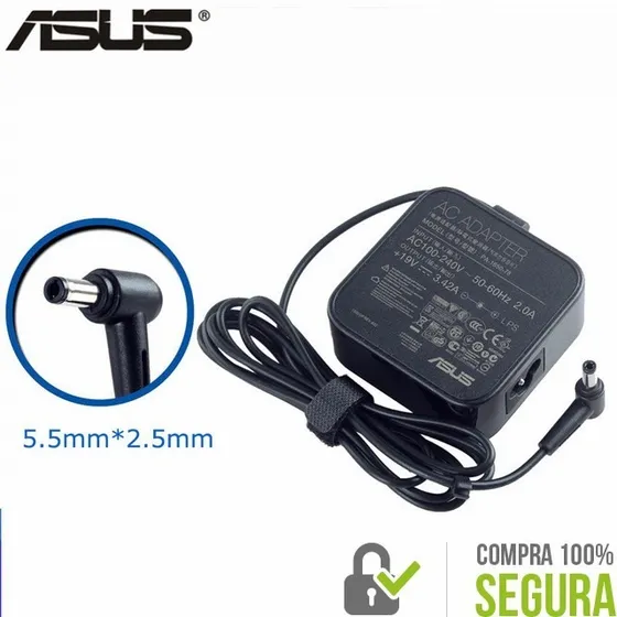 Fonte Notebook Asus X550ca-xx635h X551ca Adp-65dw C 19v 3,42