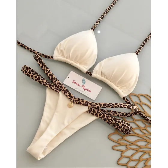 Traje De Baño De Playa Bikini De Dos Piezas