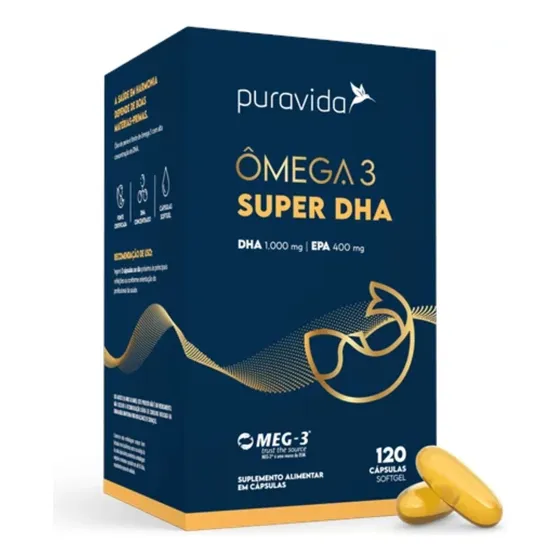 Omega Super Dha Big C/120 Cápsulas Puravida