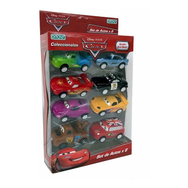 Cars Disney Set Con 8 Autos Rayo Macqueen Ditoys Tribunales