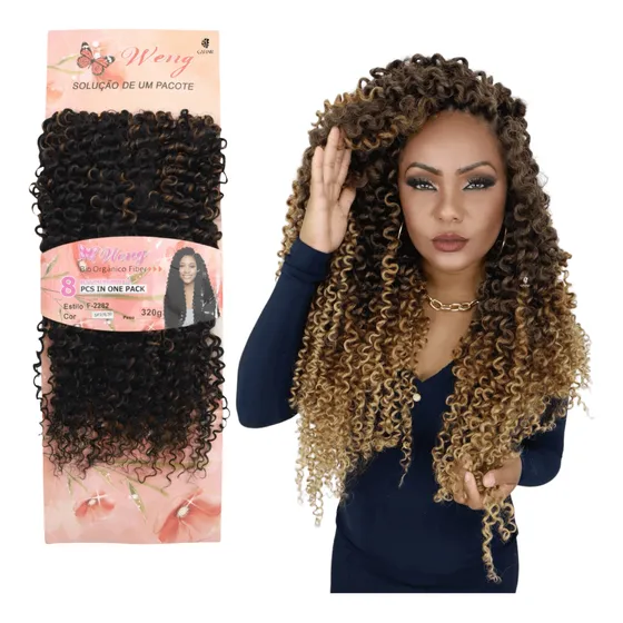 Cabelo Organico Cacheado Afro Weng P/crochet -diversas Cores