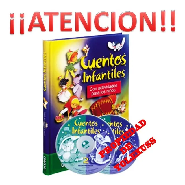 Libro Cuentos Infantiles Oceano Con 2 Cds
