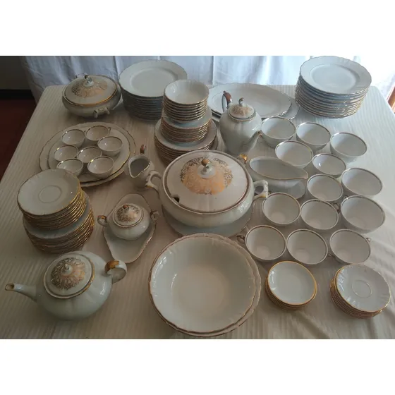 Vajilla  Porcelana Alemana Eschenbach Bavaria 113 Pzs 8 Pues