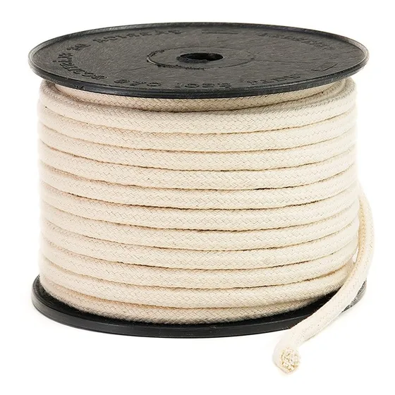 Cordão São José Trançado De Algodão Cru Ref.3043 6mm 20mts