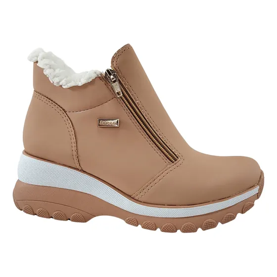 Bota Lanin Nobuck Antique Forrada Com Lã