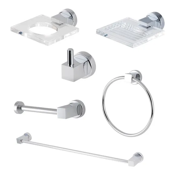 Set Accesorios Quadra 6 Piezas Fundicion Pacifico Fp 