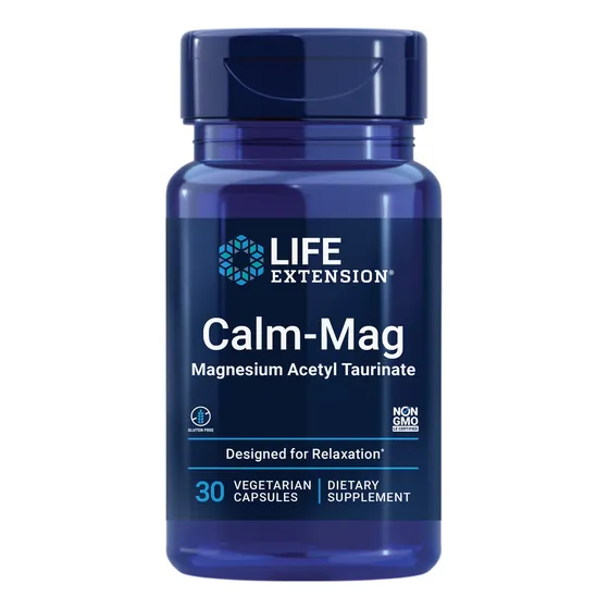 Suplemento De Magnesio Life Extension Calm-mag Acetil Taurin