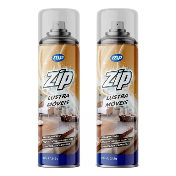 Kit 2 Lustra Móveis Spray Madeiras 300 Ml