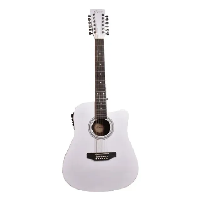 Sgc12wh Guitarra Docerola Electroacustica Blanca Segovia
