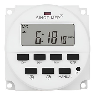 Temporizador Timer Relay Tm618-1 Digital 100-130 Volts.24/7 Temporizador Timer Relay Tm618-1 Digital 100-130 Volts.24/7