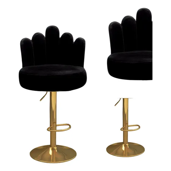 Silla Banco Dorado Spa Lashistas Pestañas Ergonomico Pandora