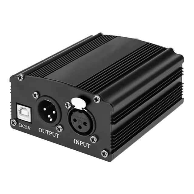 Fuente Phantom Alimentación +48v Usb Microfonos Condenser