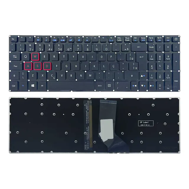Teclado Para Acer Aspire Vx5-591g-54kn 54pd 54pg Abnt
