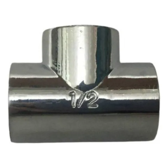 Tee Metal Cromada Belt-g 1/2 