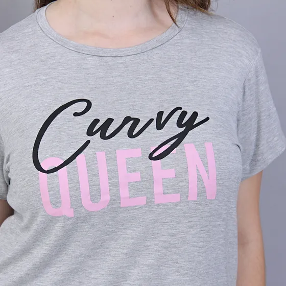 Remera Onyx Viscosa Lycra Curvy Queen Mujer Talle Grande