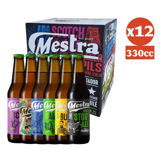 Pack Catador 12x Cerveza Artesanal Mestra Variedades