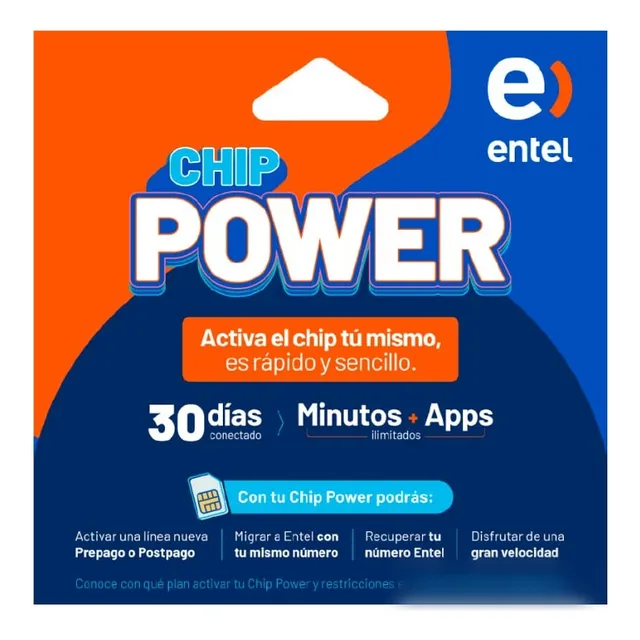 Chip Entel Pack 5 Unidades