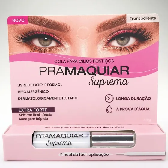 Nova Suprema Cola Cilios Postiços Pramaquiar Extra Forte