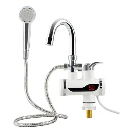 Llave Grifo Agua Caliente Electrica Con Ducha