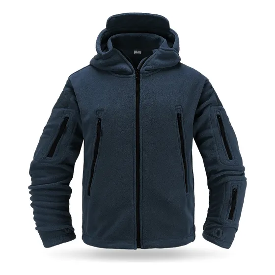 Campera Polar Uzspace Táctica Con Capucha Invierno - El Rey