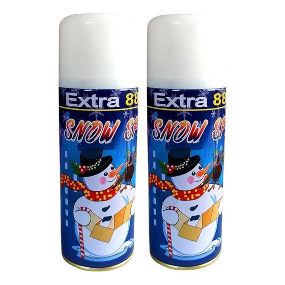 2 Nieve Artificial Para Arboles De Navidad En Spray 250ml