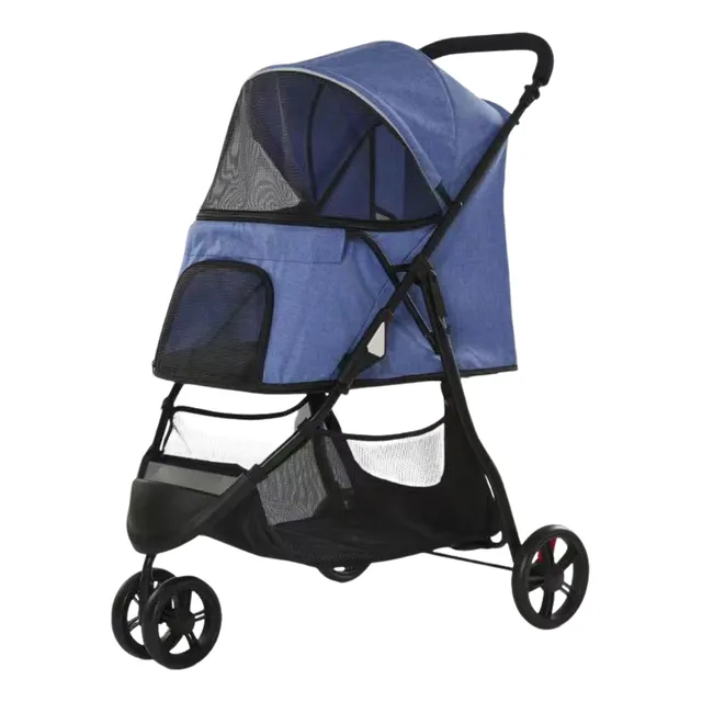 Coche Para Mascota Plegable Y Lavable Raza Pequeña Mediana