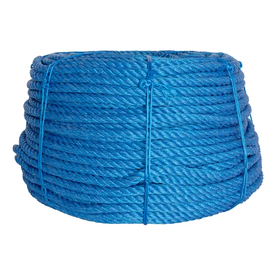 Cuerda Cable Polipropileno 19mm 4 Cabos Bobina Azul 42kg