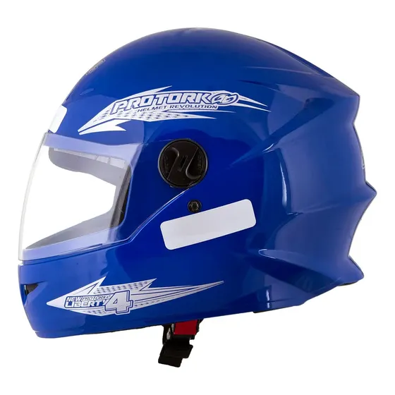 Capacete Pro Tork Liberty Four Moto Azul Tamanho 60 Desenho Solid