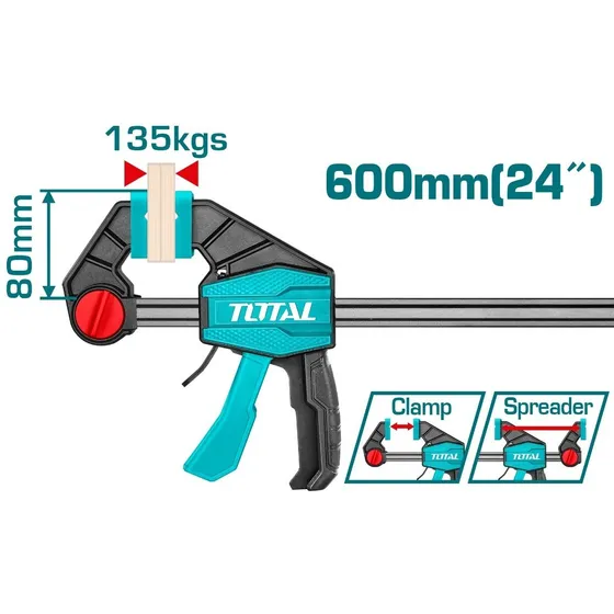 Prensa Sargento De Barra 24  Total Tools  Tht1346802
