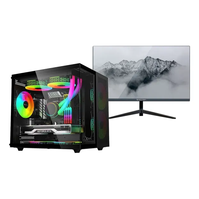 Pc Gamer Monitor 23.8 Ryzen 7 5700x Ram 32gb Ssd 1tb T-video