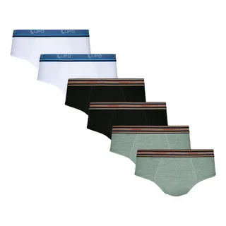Kit Com 6 Cuecas Slip AlgodĂŁo Adulto Lupo Kit Com 6 Cuecas Slip AlgodĂŁo Adulto Lupo