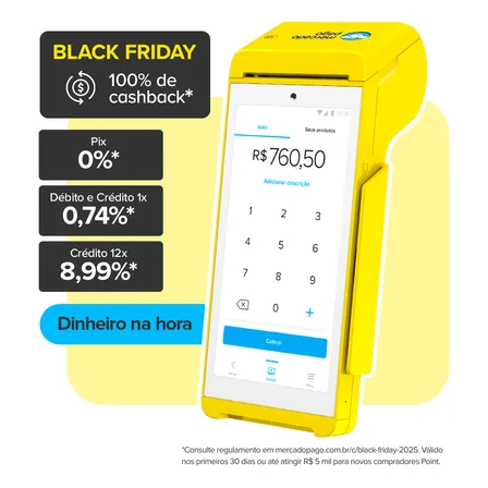 Mercado Pago Point Smart 2 Maquininha De Cartão 4g Wifi Nfc