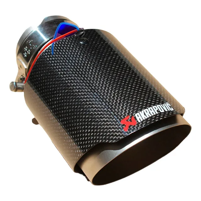 Puntera Akrapovic Exhosto 2.5  Fibra Carbono Aro De Luz Led
