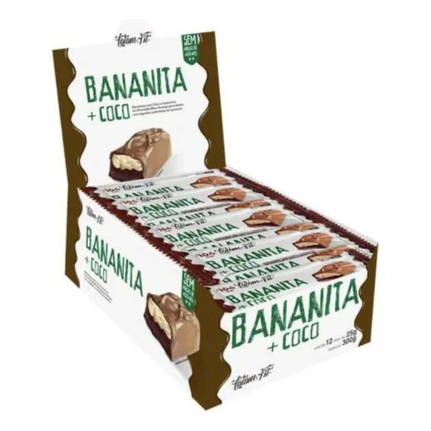 Barrinha Zero Bananinha Cocada E Chocolate Sem Açúcar Latam