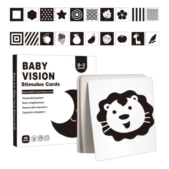 Para Estimulación Visual Para Bebés Tarjetas De