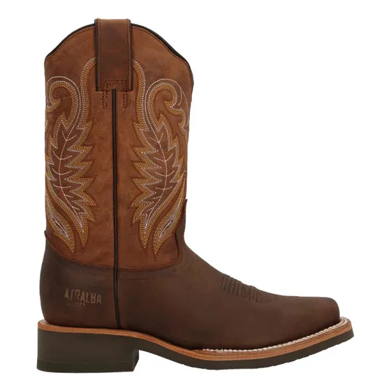 Botas Cuatralba Jalpa Hombre Vaqueras Casuales Piel Cafe