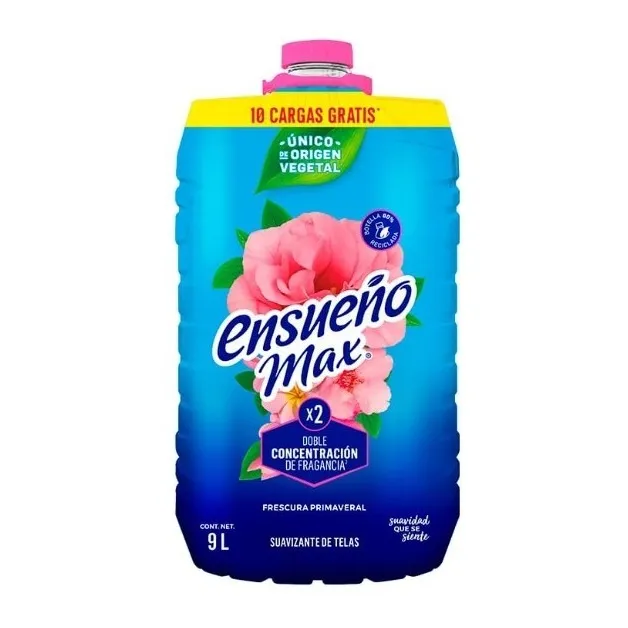 Suavizante De Telas Ensueño Max Frescura Primaveral De 9 Lts