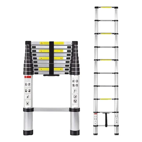 Escalera Extensible Telescópica 3,2 Mts Altura Ajustable