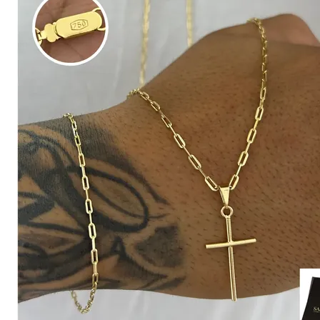 Corrente Masculina De Moeda Antiga + Pulseira E Garantia Dourado