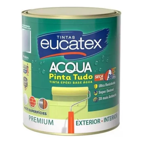 Epóxi Base Água Madeira Azulejos Metais Branco 900 Ml