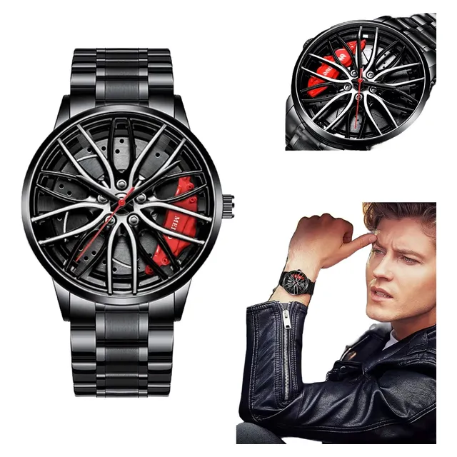 Reloj Rin Carro Auto Rueda No Giratorio Deportivo Hombre